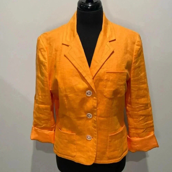 Lauren Ralph Lauren | Linen Blazer - Picture 4 of 10